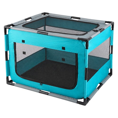 Foldable mesh pet crate - pet,
