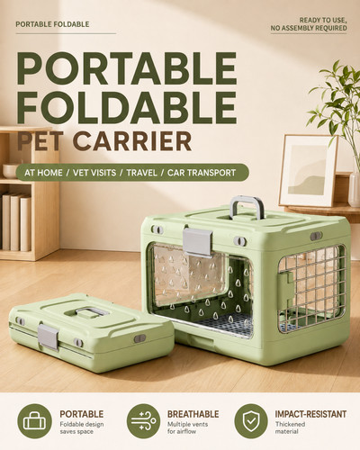 Foldable pet carrier for - foldable,