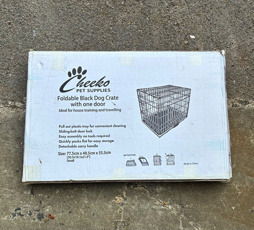 Cheeko folding steel - steel, dog