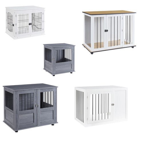 Furniture style dog - dog, crate
