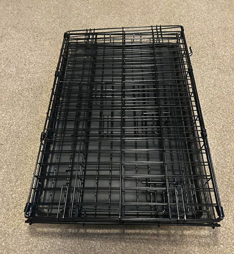 Folding steel wire dog crate - wire,