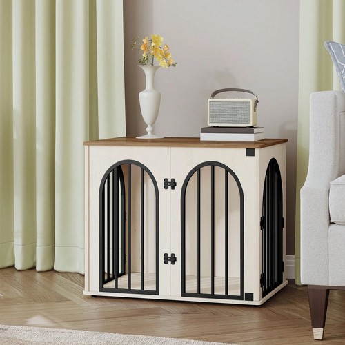 Wooden dog crate - wooden,