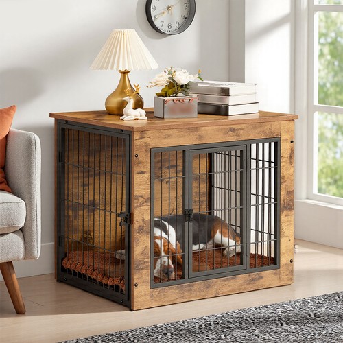 Rustic brown wooden puppy - rustic,