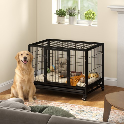 Pawhut metal kennel - kennel, with