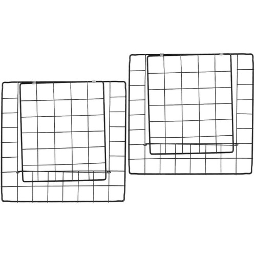 Black iron wire cage - black,
