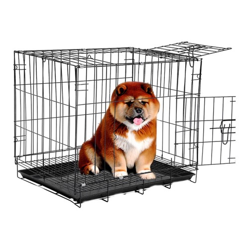 Dog cage with - litter, tray