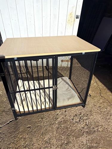 Wood top metal - wood, mesh