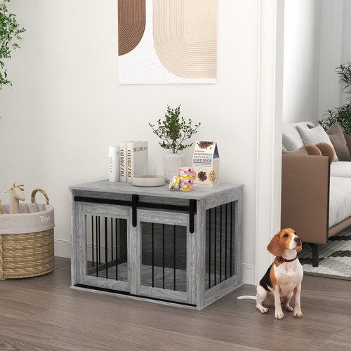 Pawhut dog crate furniture - dog,