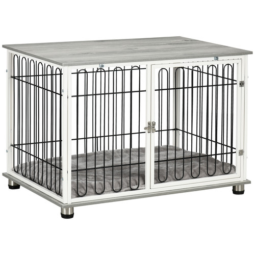Pawhut dog crate furniture end - crate,