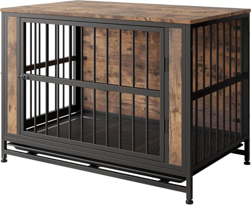 Foubam wooden dog crate - dog,