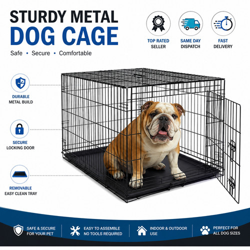 Dog cage puppy - dog, metal