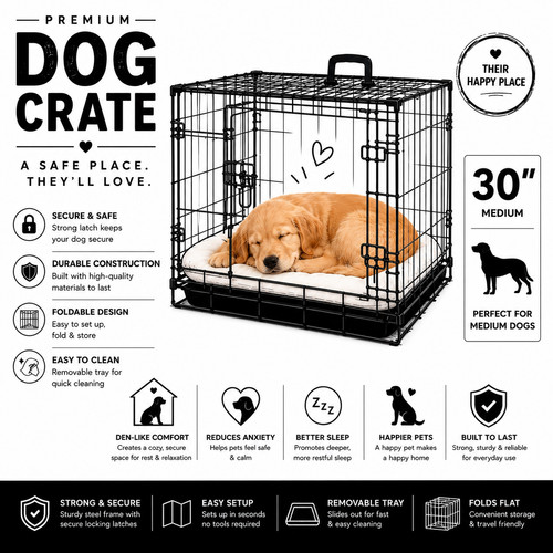 Medium dog crate - medium,