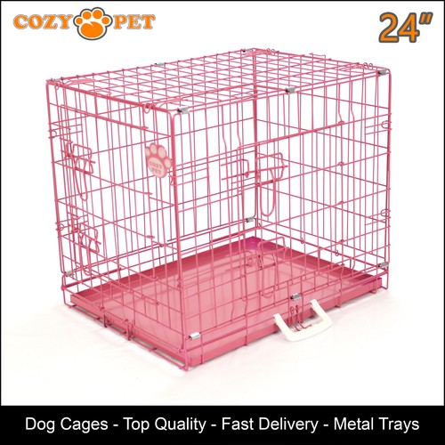 Dog cage inch pink puppy - inch,